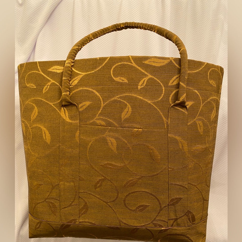 Handmade Tall Golden Tote